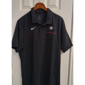 Nike Dri-FIT‎ Georgia Bulldogs Polo Shirt NCAA Golf Athletic Black M